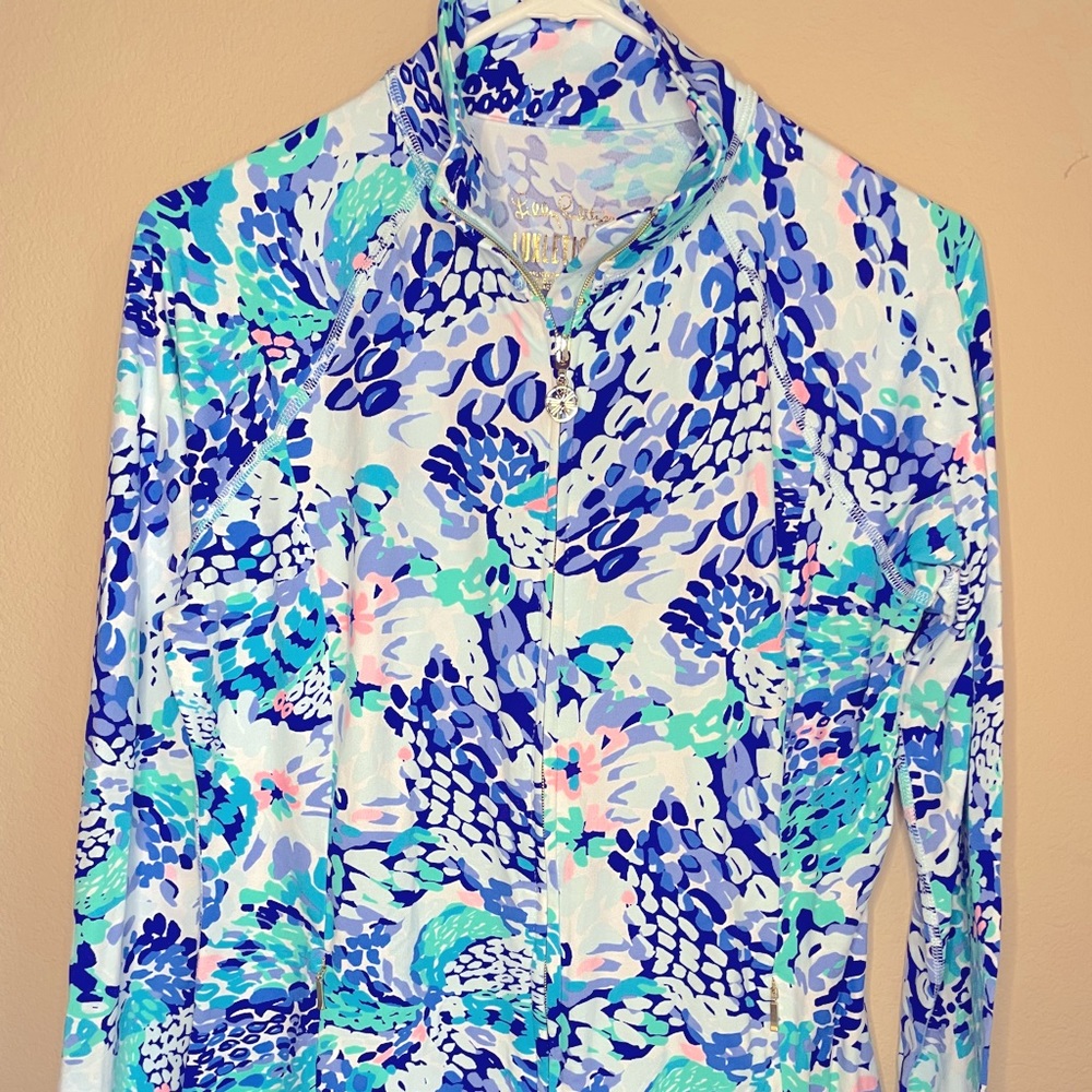 Lilly Pulitzer Luxetic Zip-Up Wave After Wave